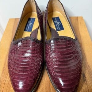 Giorgio Brutini Brown Leather Embossed Loafers – Men’s Dress Slip-Ons